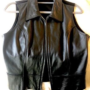 Wilsons Leather Black Vest